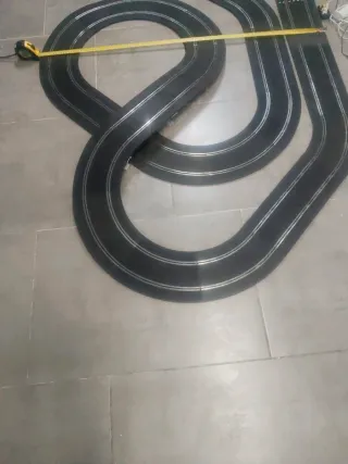 Scalextric circuito pista negra grande