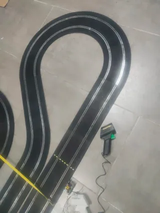 Scalextric circuito pista negra grande