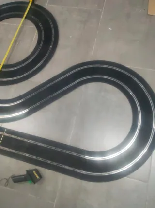 Scalextric circuito pista negra grande
