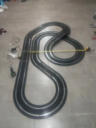 Scalextric circuito pista negra grande