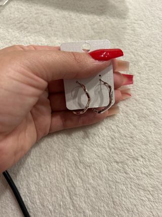 Pendientes Aro Plateados