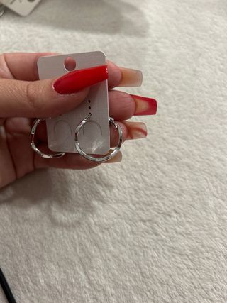 Pendientes Aro Plateados