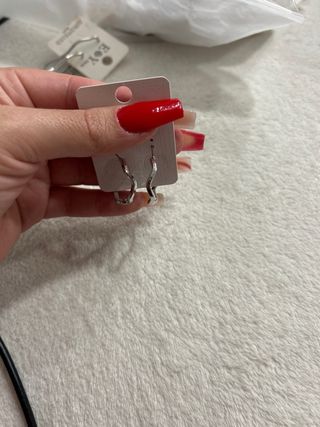 Pendientes Aro Plateados