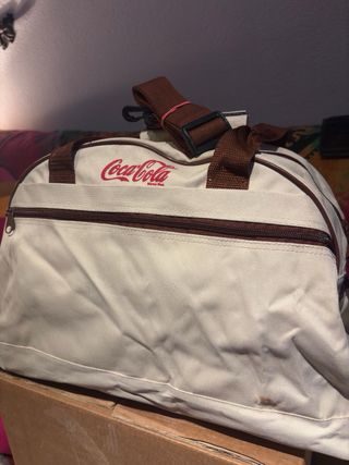 Bolsa Deporte Coca Cola Beige Nueva