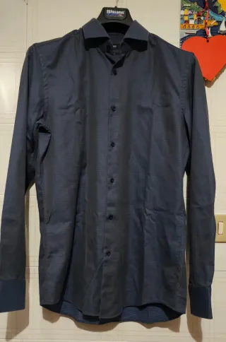 Camicia Boss Uomo Blu Taglia M
