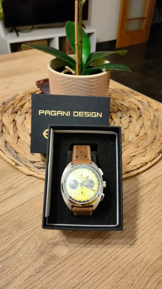 Reloj Pagani Design Cronógrafo Amarillo
