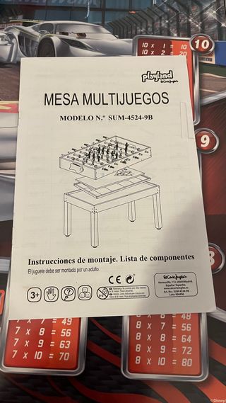 Mesa Multijuegos Playland Ping Pong