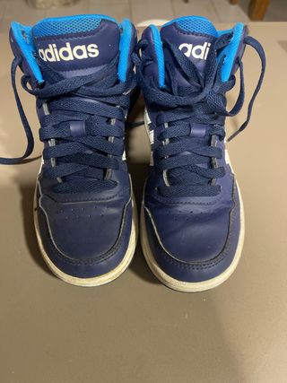 Zapatillas Adidas altas niño azul número 31