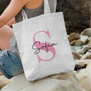 Tote bag con letra