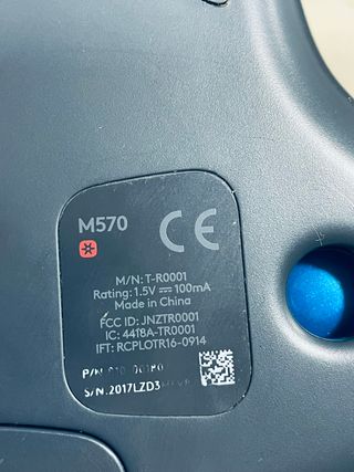 Ratón Trackball Inalámbrico Logitech M570