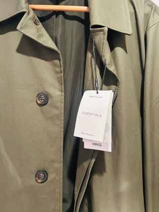 Gabardina Mango Verde Talla M