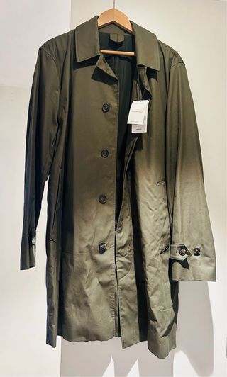 Gabardina Mango Verde Talla M