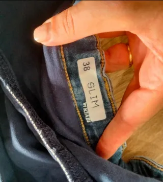 Pantalón premamá azul