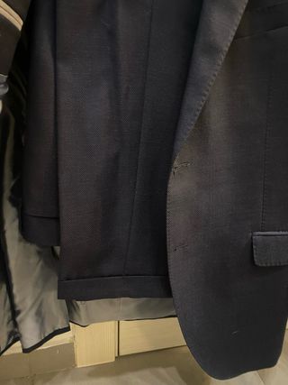 Traje de chaqueta azul marino caballero