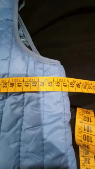 Chaleco Reversible Azul y Multicolor