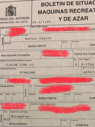 Boletín Situación Pinball SLALOM CODE 03