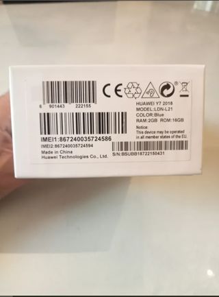 Huawei Y7 2018 Blu Marina