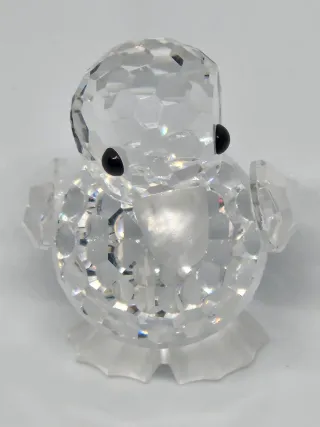 Swarovski  Figura decorativa de Pato. Cristal.