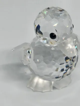 Swarovski  Figura decorativa de Pato. Cristal.