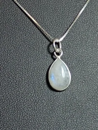 Piedra luna cadena 50 cm