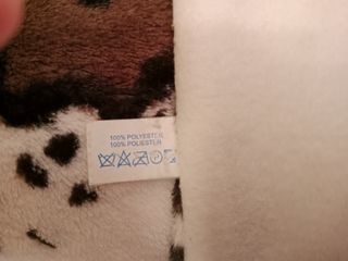 Manta y 2 cojines estampado vaca