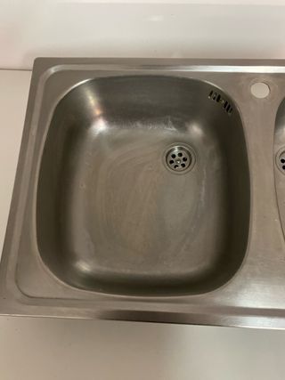 fregadero dos senos acero inoxidable