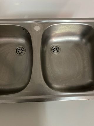 fregadero dos senos acero inoxidable
