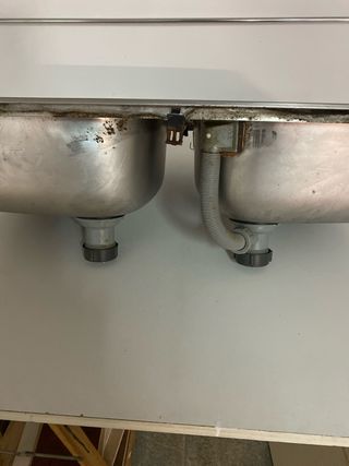 fregadero dos senos acero inoxidable