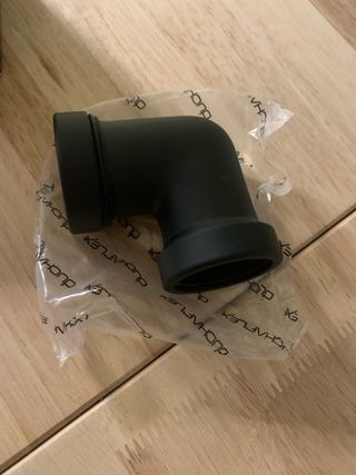 Codo sifón negro mate