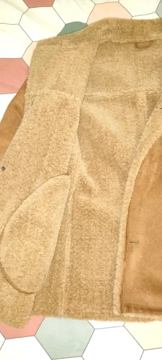 Chaqueta caballero beige/marrón forrada