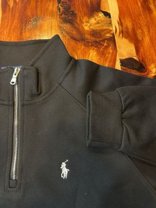 Sudadera Polo Ralph Lauren Negra Media Cremallera
