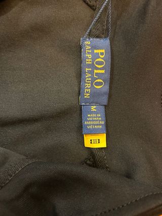 Sudadera Polo Ralph Lauren Negra Media Cremallera