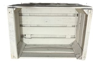 2 Cajas de Madera Blancas Antiguas