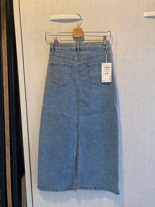 Falda vaquera larga