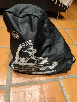 patines protecciones y bolsa