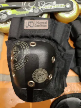 patines protecciones y bolsa