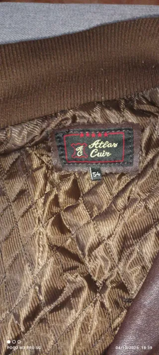 Chaqueta Cuero Atlas Cuir Talla M