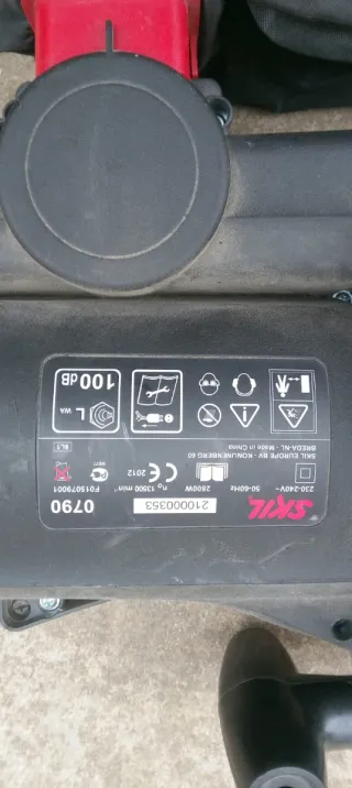 Soplador de aire con ruedas