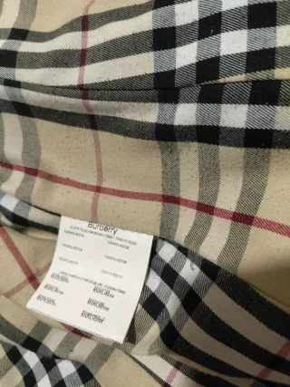 Gabardina Burberry Clásica Tartán