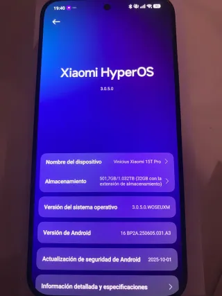 Xiaomi 15T Pro 1TB Nero 12GB RAM