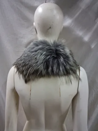 Collo stola scialle grigio