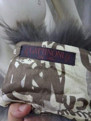 Collo stola scialle grigio