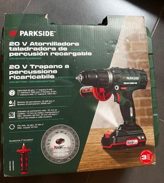 Atornilladora taladradora de percusión recargable