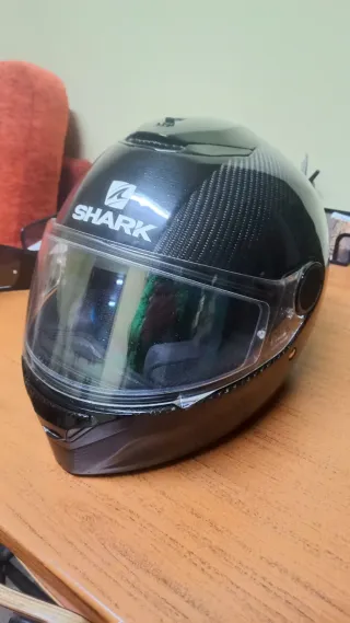 Casco L Shark Spartan Carbon Negro
