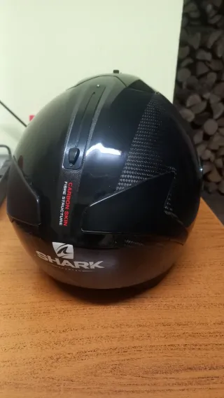 Casco L Shark Spartan Carbon Negro