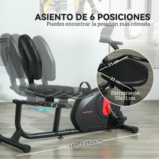 Bicicleta Estática con Respaldo