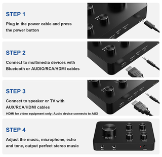Micrófono Karaoke Bluetooth Negro/Plata