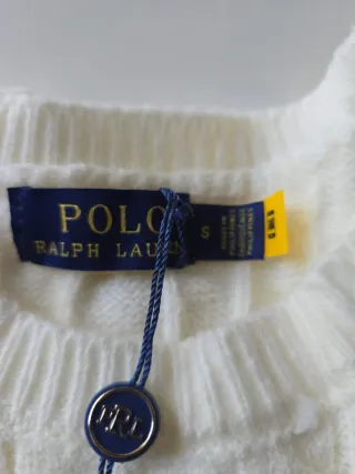 Jersey Polo Ralph Lauren Blanco Talla S