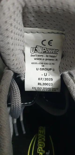 Scarpe da lavoro antinfortunistiche u-power 39