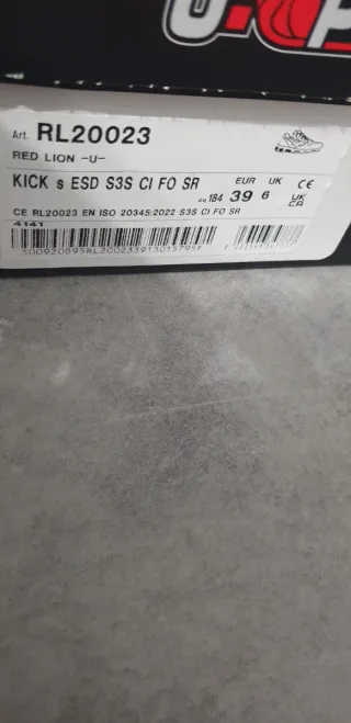 Scarpe da lavoro antinfortunistiche u-power 39